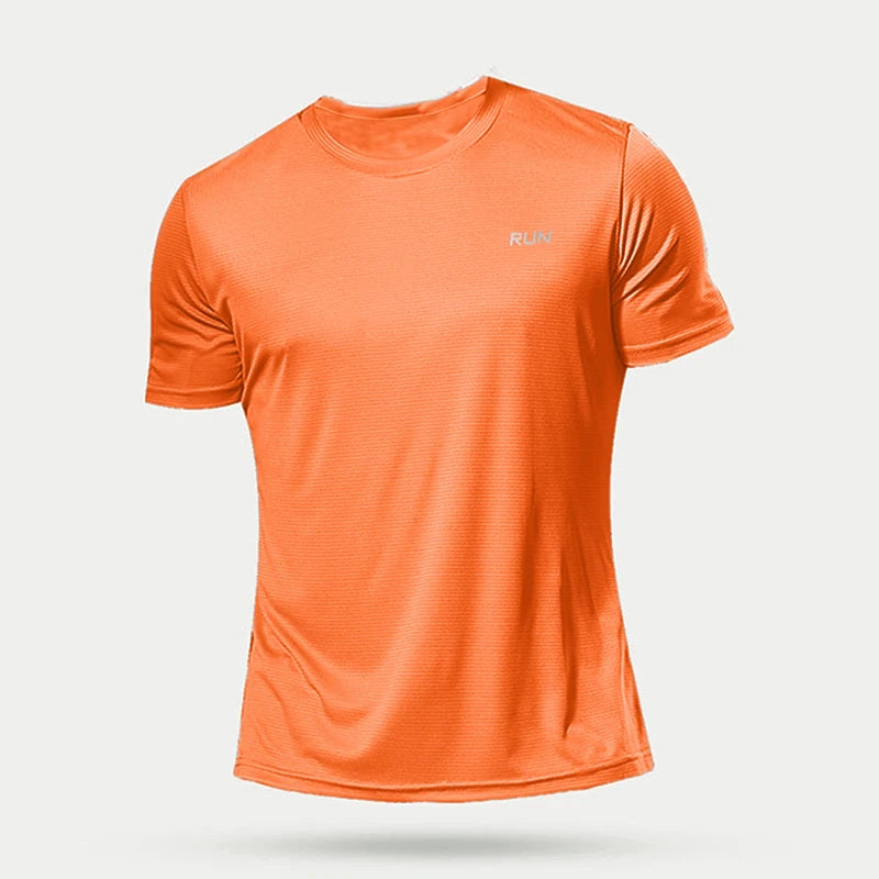 Summer Mens Quick Dry Running Sport Shirts
