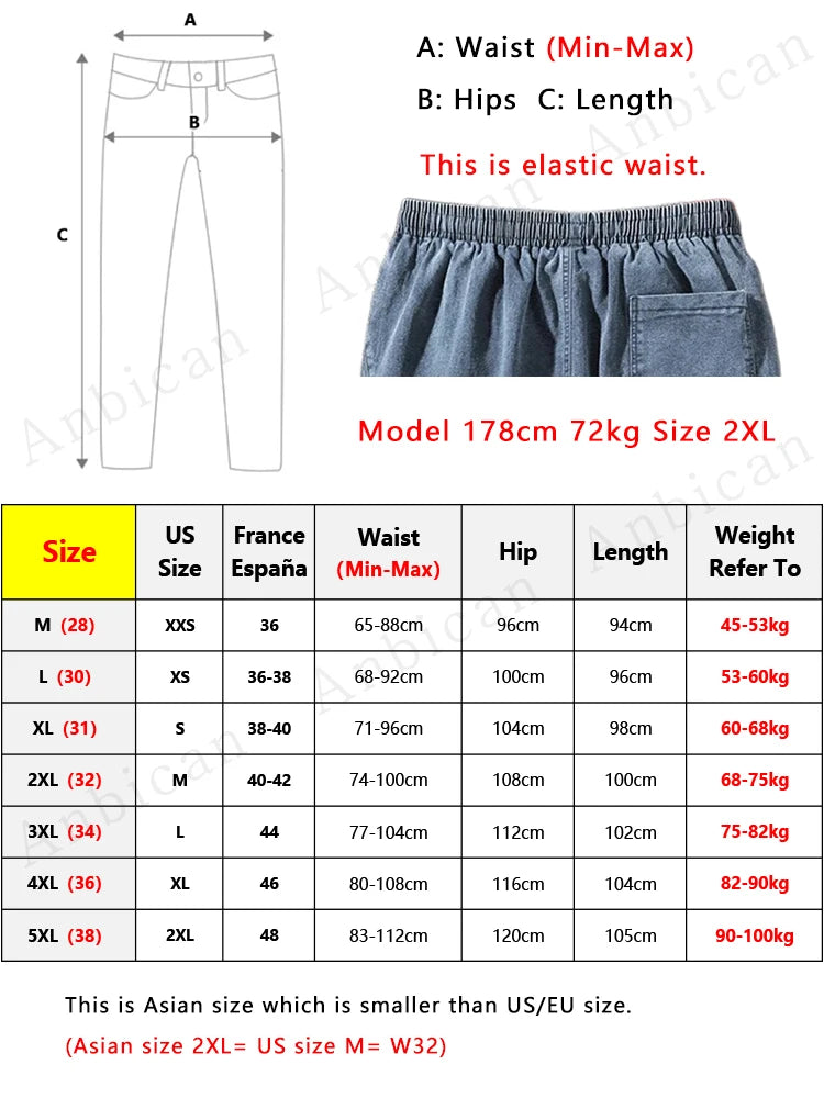Spring Summer Black Blue Cargo Jeans