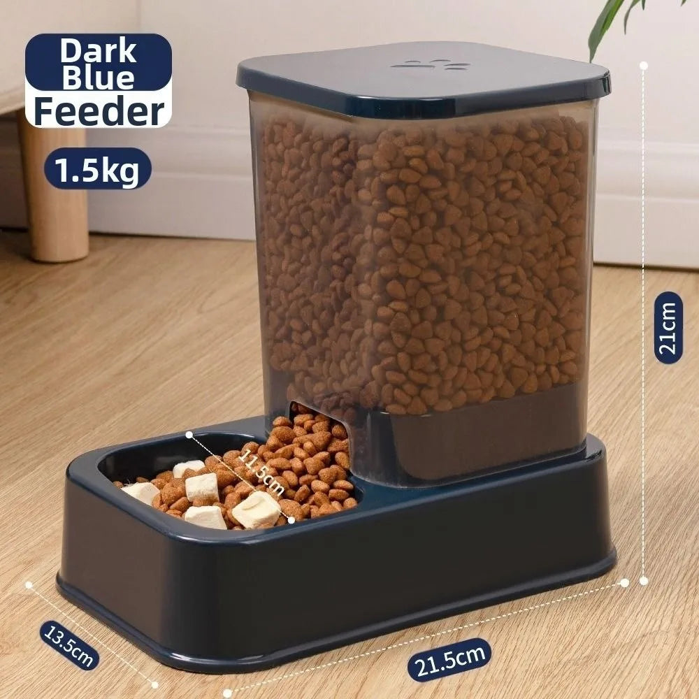 1.2L/1.5L Pet Automatic Feeder Large Capacity 2 Styles Cat Dog