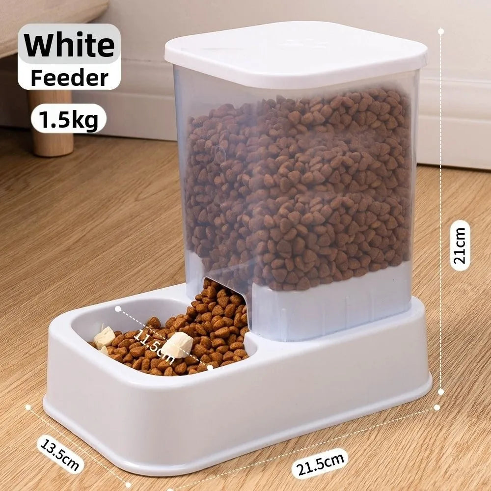 1.2L/1.5L Pet Automatic Feeder Large Capacity 2 Styles Cat Dog