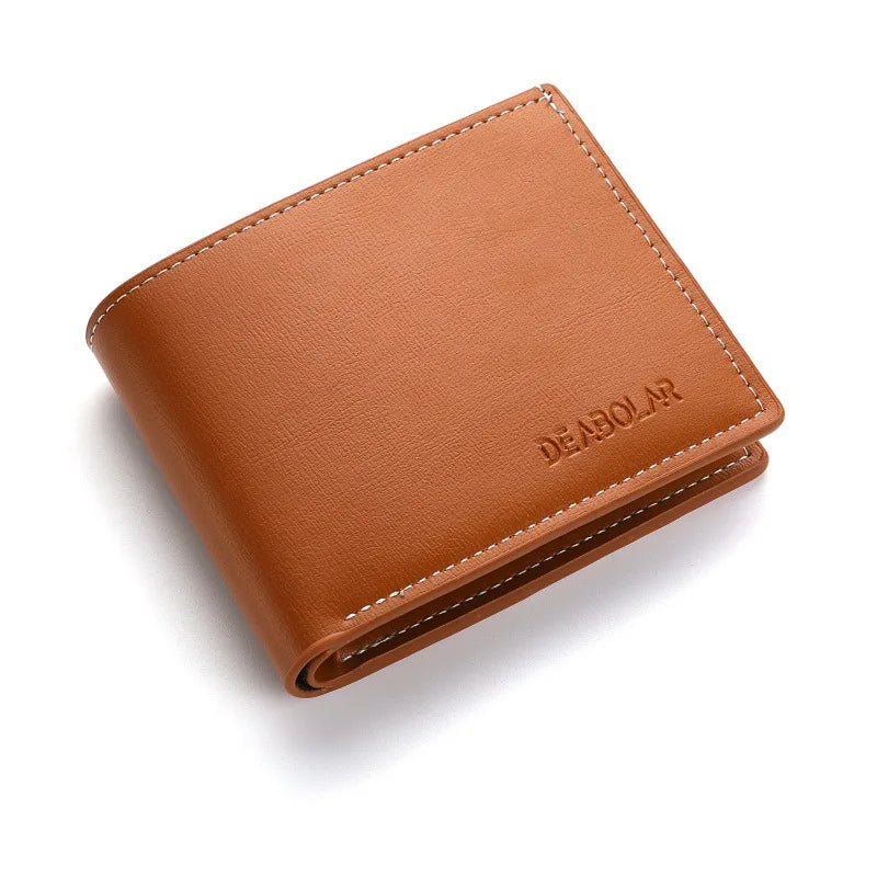 Pu Leather Men Short Wallet