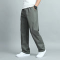 Big Size Men's Casual Cotton Trousers Loose Pants