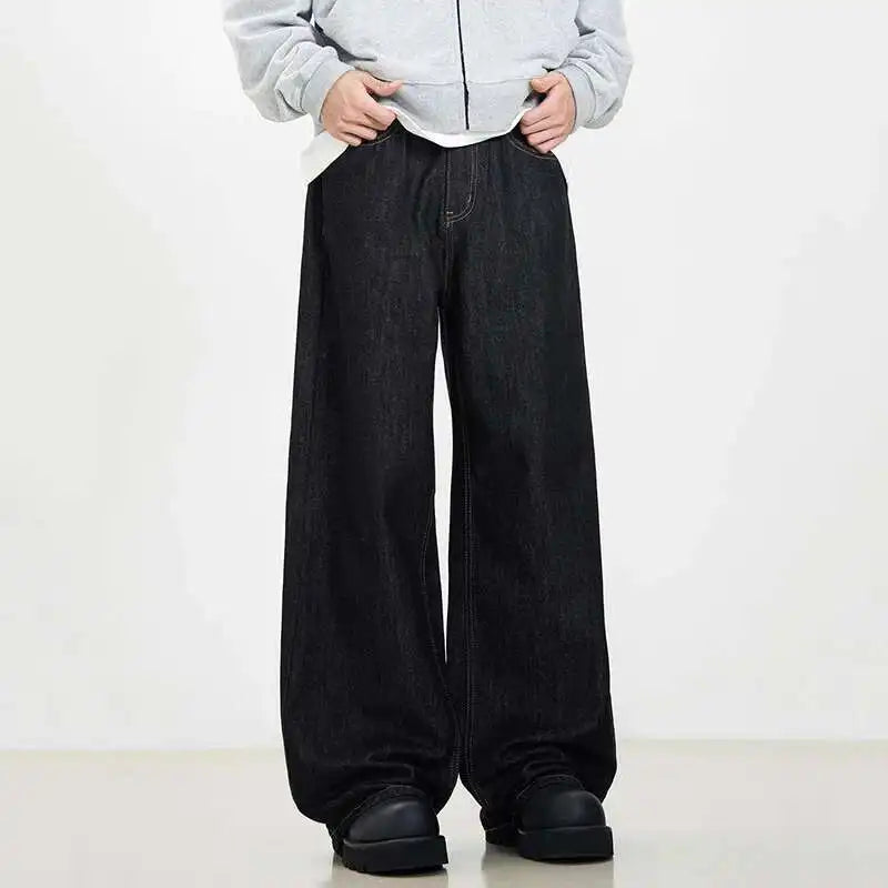 Simple Men's Denim Pants Jeans Casual Straight American Style