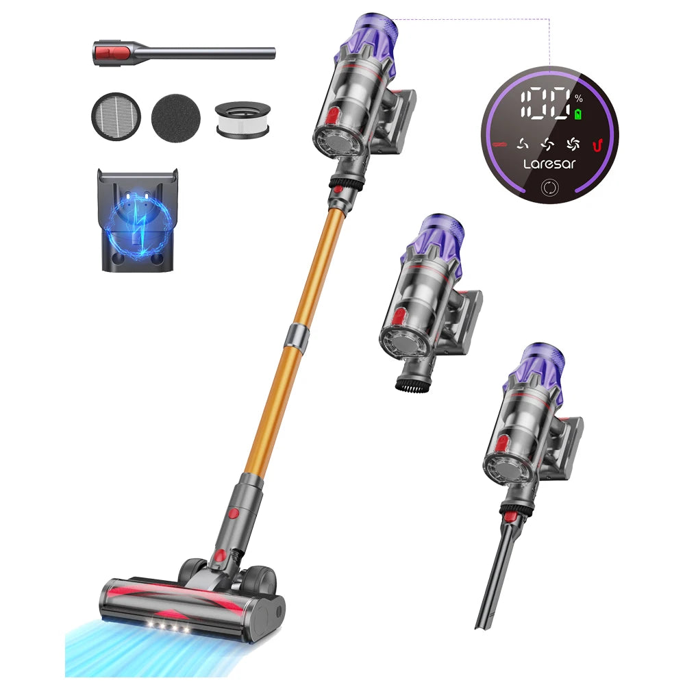 Laresar V7 500W 50000PA Suction Power Cordless Vacuum Cleane
