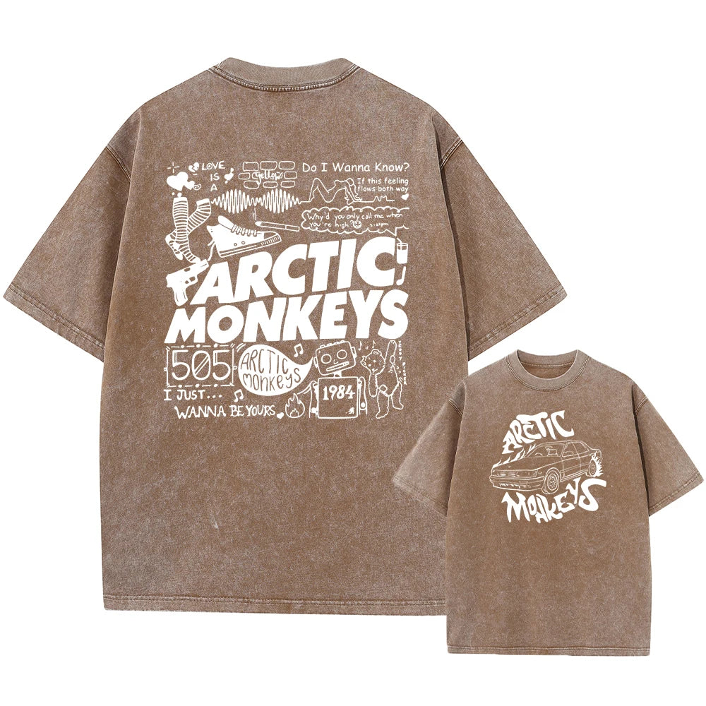 Retro Rock Arctic Monkeys Music Album Graphic T-Shirt