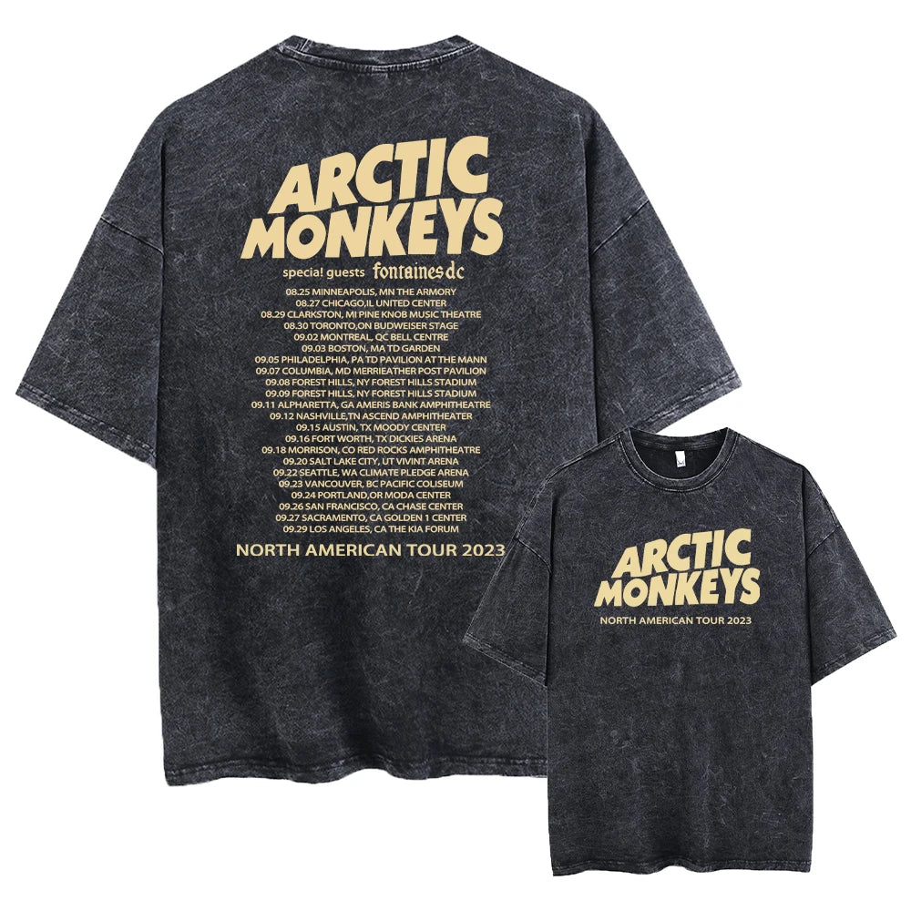 Retro Rock Arctic Monkeys Music Album Graphic T-Shirt