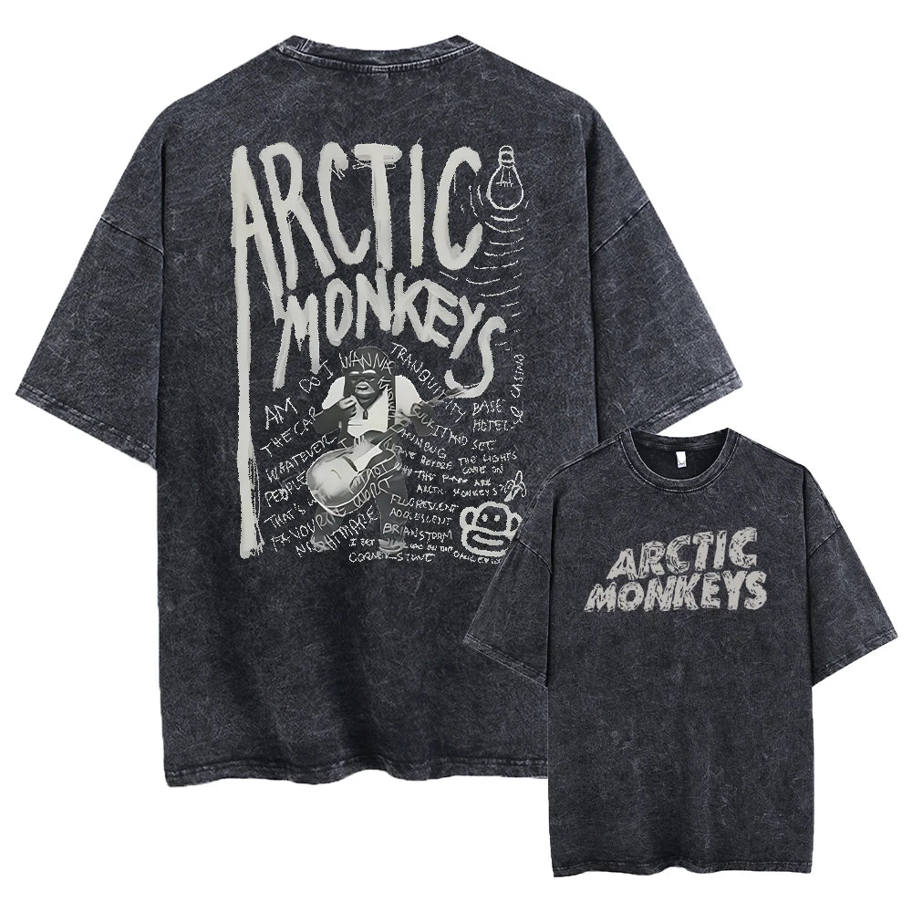 Retro Rock Arctic Monkeys Music Album Graphic T-Shirt